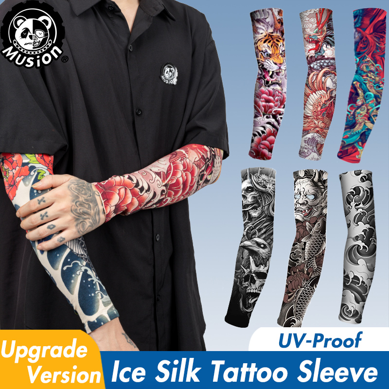 Musion جديد سلس أكمام تاتو الم - مراجعة Motorcycle Gear Sleeve وسعره