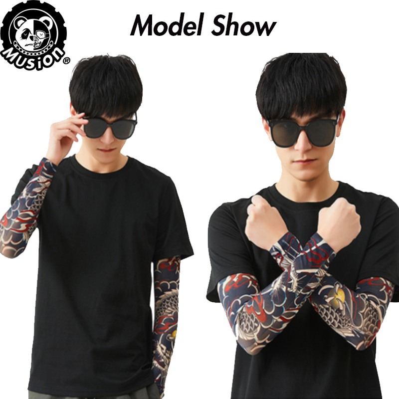 Musion جديد سلس أكمام تاتو الم - مراجعة Motorcycle Gear Sleeve وسعره