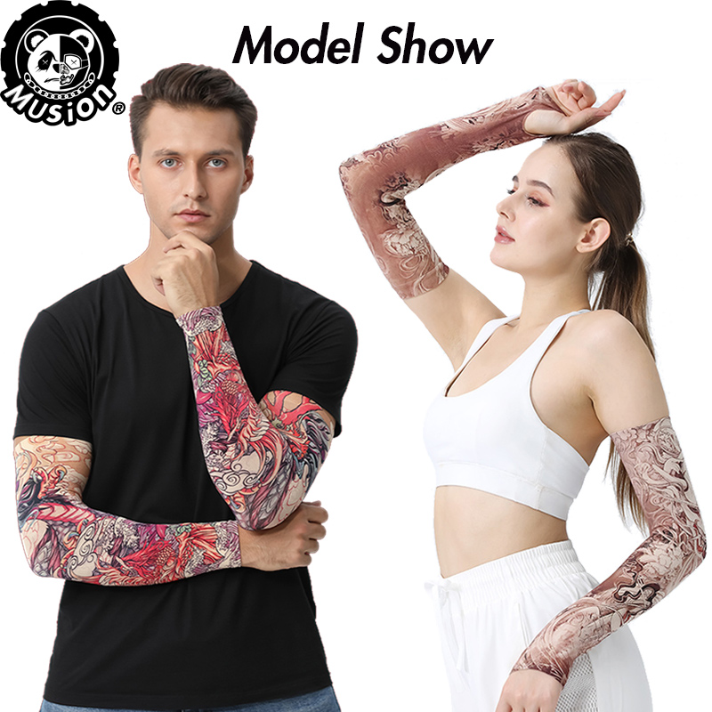 Musion جديد سلس أكمام تاتو الم - مراجعة Motorcycle Gear Sleeve وسعره