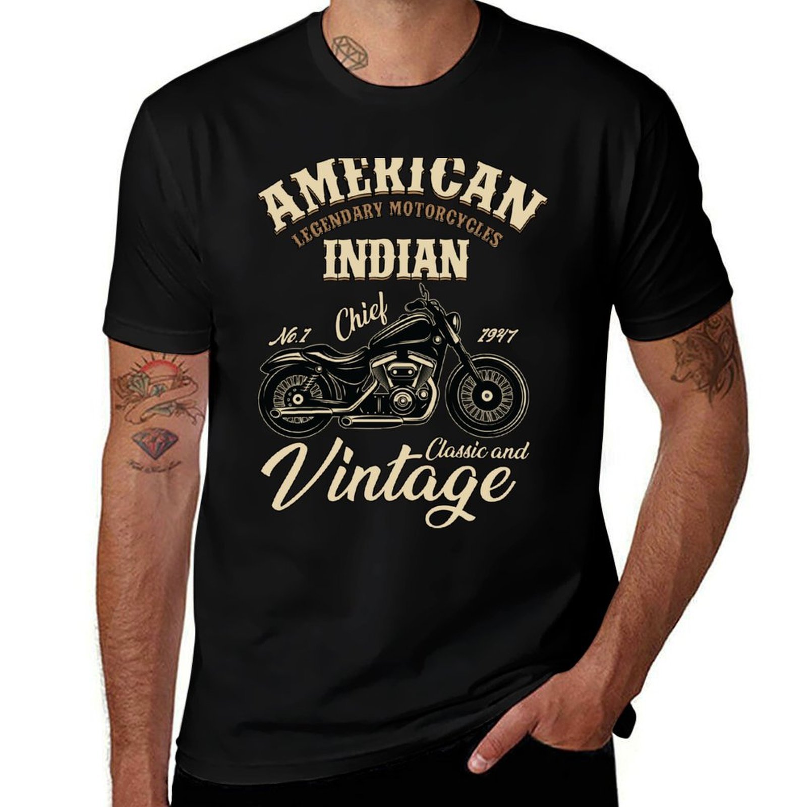تي شيرت American Legendary Mot - مراجعة Motorcycle Gear Sleeve وسعره