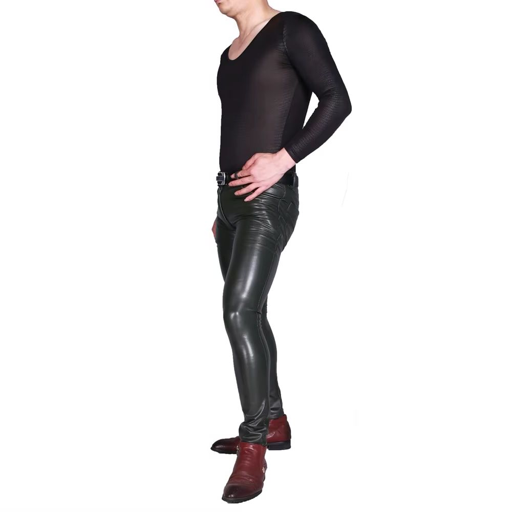 رجل فاسق بولي PU فو الجلود الس - مراجعة Motorcycle Gear Mens وسعره