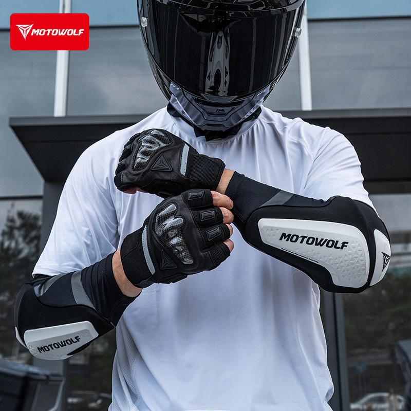 واقيات كوع جديدة للدراجات النا - مراجعة Motorcycle Gear Sleeve وسعره