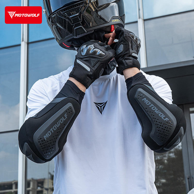 واقيات كوع جديدة للدراجات النا - مراجعة Motorcycle Gear Sleeve وسعره