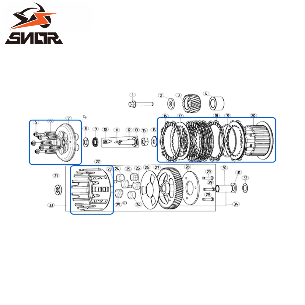 غطاء خارجي لمجموعة قابض الدراج - مراجعة Motorcycle Gear Sleeve وسعره